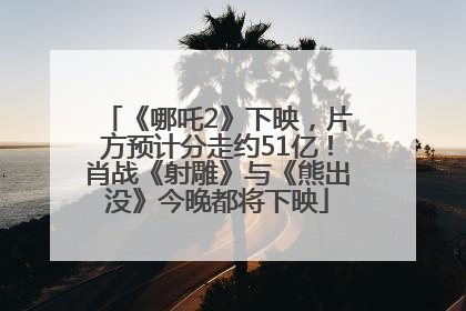 《哪吒2》下映，片方预计分走约51亿！肖战《射雕》与《熊出没》今晚都将下映