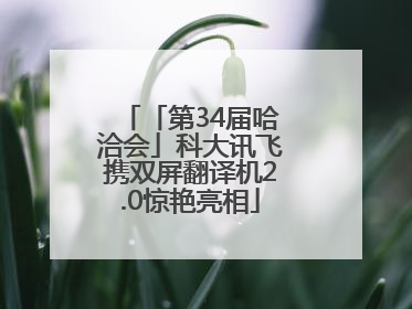 「第34届哈洽会」科大讯飞携双屏翻译机2.0惊艳亮相
