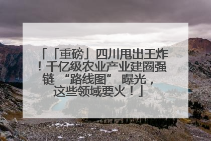 「重磅」四川甩出王炸！千亿级农业产业建圈强链 “路线图” 曝光，这些领域要火！