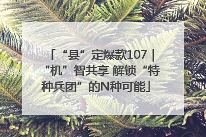 “县”定爆款107｜“机”智共享 解锁“特种兵团”的N种可能
