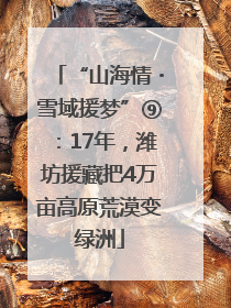 “山海情・雪域援梦”⑨：17年，潍坊援藏把4万亩高原荒漠变绿洲