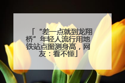 “差一点就到龙翔桥”年轻人流行用地铁站点图测身高，网友：看不懂