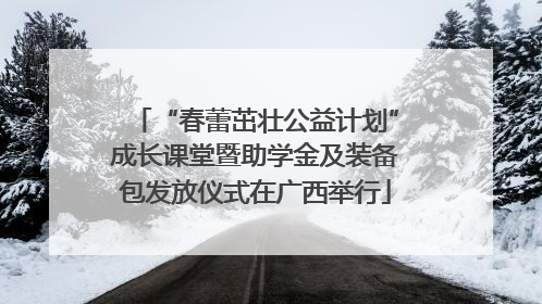 “春蕾茁壮公益计划”成长课堂暨助学金及装备包发放仪式在广西举行
