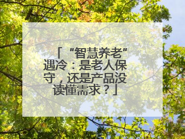 “智慧养老”遇冷：是老人保守，还是产品没读懂需求？