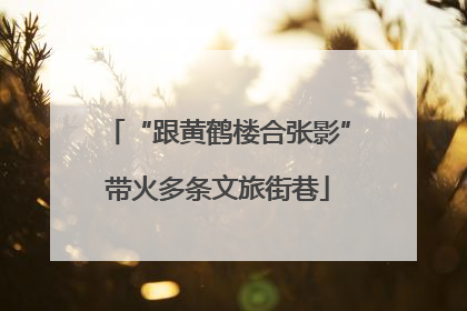 “跟黄鹤楼合张影”带火多条文旅街巷