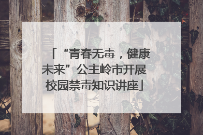 “青春无毒，健康未来”公主岭市开展校园禁毒知识讲座