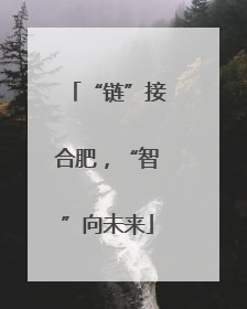 “链”接合肥，“智”向未来