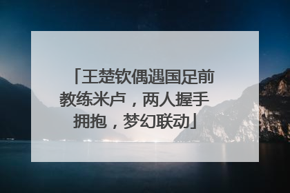 王楚钦偶遇国足前教练米卢，两人握手拥抱，梦幻联动