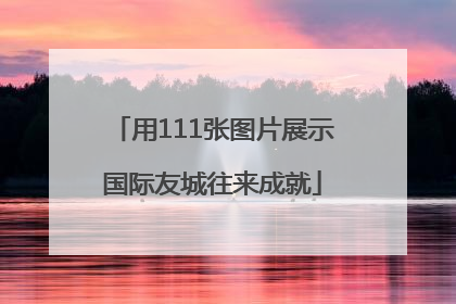 用111张图片展示国际友城往来成就
