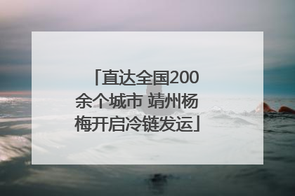 直达全国200余个城市 靖州杨梅开启冷链发运