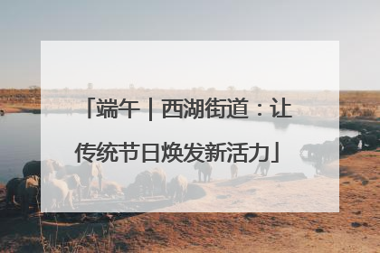 端午｜西湖街道：让传统节日焕发新活力
