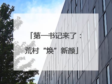 第一书记来了：荒村“焕”新颜