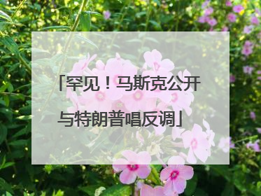 罕见！马斯克公开与特朗普唱反调