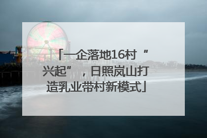 一企落地16村“兴起”，日照岚山打造乳业带村新模式
