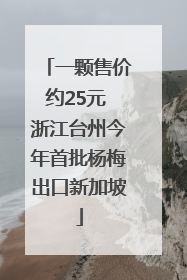一颗售价约25元 浙江台州今年首批杨梅出口新加坡