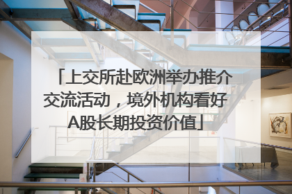 上交所赴欧洲举办推介交流活动，境外机构看好A股长期投资价值