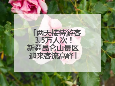 两天接待游客3.5万人次！新疆昆仑山景区迎来客流高峰