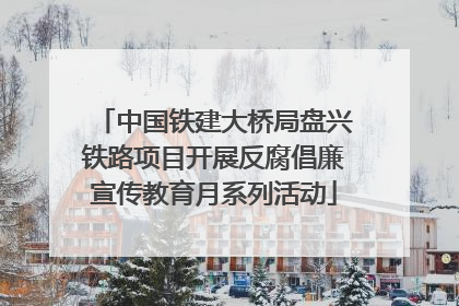 中国铁建大桥局盘兴铁路项目开展反腐倡廉宣传教育月系列活动