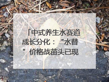 中式养生水赛道成长分化：“水替”价格战苗头已现 “功能饮”价高市场难打开｜中药大健康赛道迭变