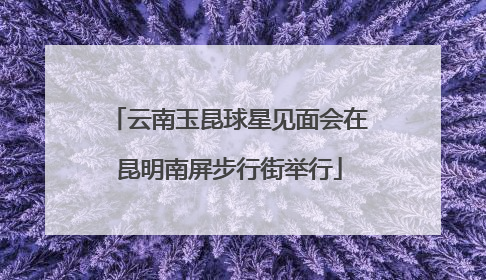 云南玉昆球星见面会在昆明南屏步行街举行