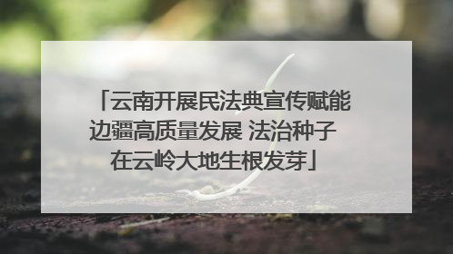 云南开展民法典宣传赋能边疆高质量发展 法治种子在云岭大地生根发芽