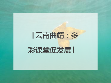 云南曲靖：多彩课堂促发展