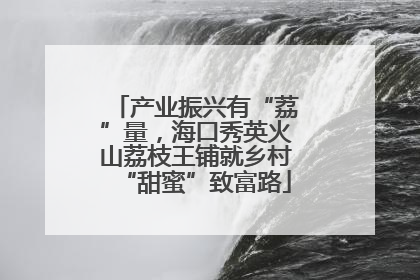 产业振兴有“荔”量，海口秀英火山荔枝王铺就乡村“甜蜜”致富路