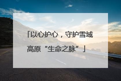 以心护心，守护雪域高原“生命之脉”