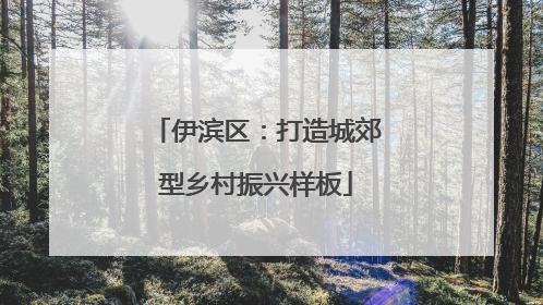 伊滨区：打造城郊型乡村振兴样板