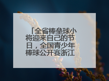 全省棒垒球小将迎来自己的节日，全国青少年棒球公开赛浙江分区赛开打
