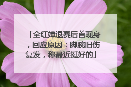 全红婵退赛后首现身，回应原因：脚腕旧伤复发，称最近挺好的