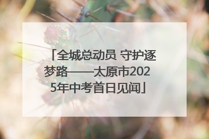 全城总动员 守护逐梦路——太原市2025年中考首日见闻