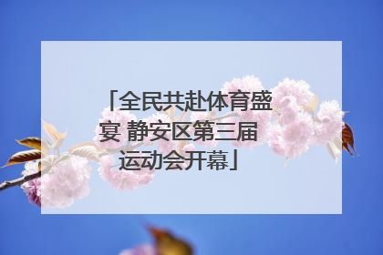 全民共赴体育盛宴 静安区第三届运动会开幕