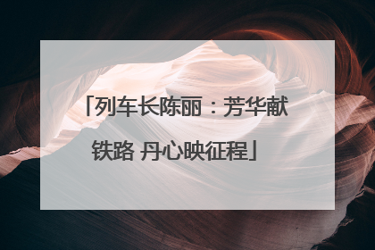 列车长陈丽：芳华献铁路 丹心映征程