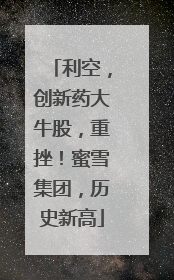 利空，创新药大牛股，重挫！蜜雪集团，历史新高