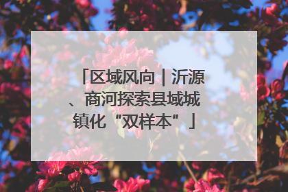 区域风向｜沂源、商河探索县域城镇化“双样本”
