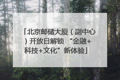 北京邮储大厦（副中心）开放日解锁 “金融+科技+文化”新体验