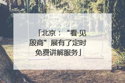 北京：“看·见殷商”展有了定时免费讲解服务