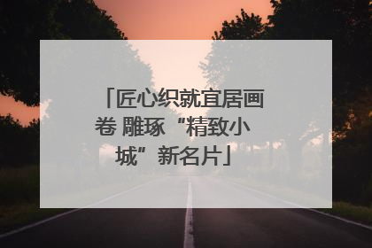 匠心织就宜居画卷 雕琢“精致小城”新名片