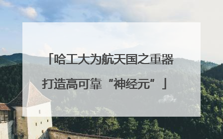 哈工大为航天国之重器打造高可靠“神经元”