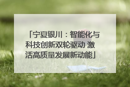 宁夏银川：智能化与科技创新双轮驱动 激活高质量发展新动能