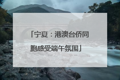 宁夏：港澳台侨同胞感受端午氛围