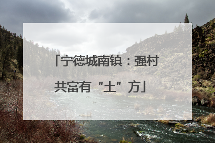 宁德城南镇：强村共富有“土”方