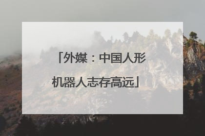 外媒：中国人形机器人志存高远