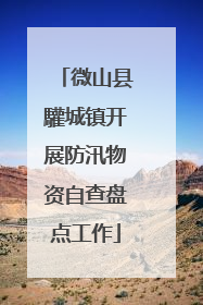 微山县驩城镇开展防汛物资自查盘点工作