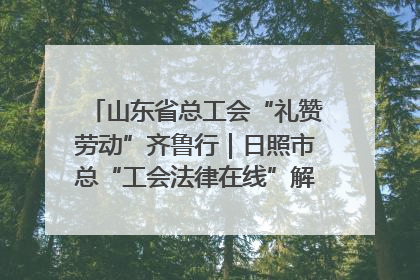 山东省总工会“礼赞劳动”齐鲁行｜日照市总“工会法律在线”解决职工愁“薪”事