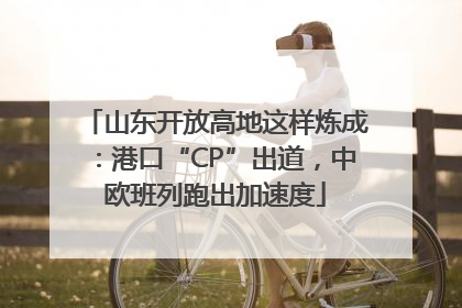 山东开放高地这样炼成：港口“CP”出道，中欧班列跑出加速度