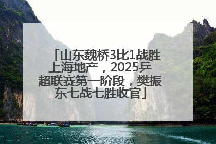 山东魏桥3比1战胜上海地产，2025乒超联赛第一阶段，樊振东七战七胜收官