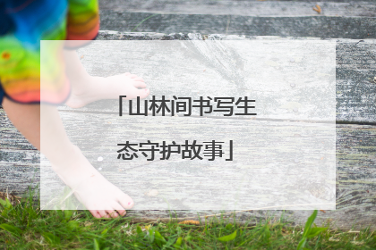山林间书写生态守护故事