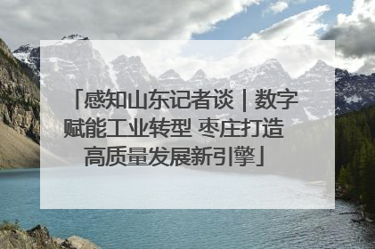 感知山东记者谈｜数字赋能工业转型 枣庄打造高质量发展新引擎